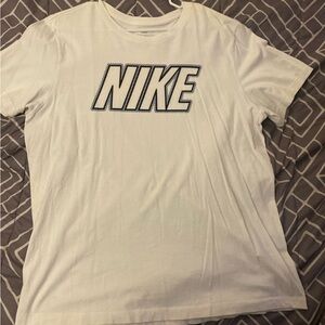 White Mens NIKE Shirt XL